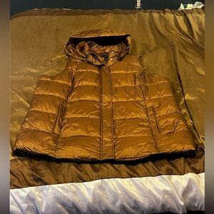 Susan Graver Tan Puffer Vest